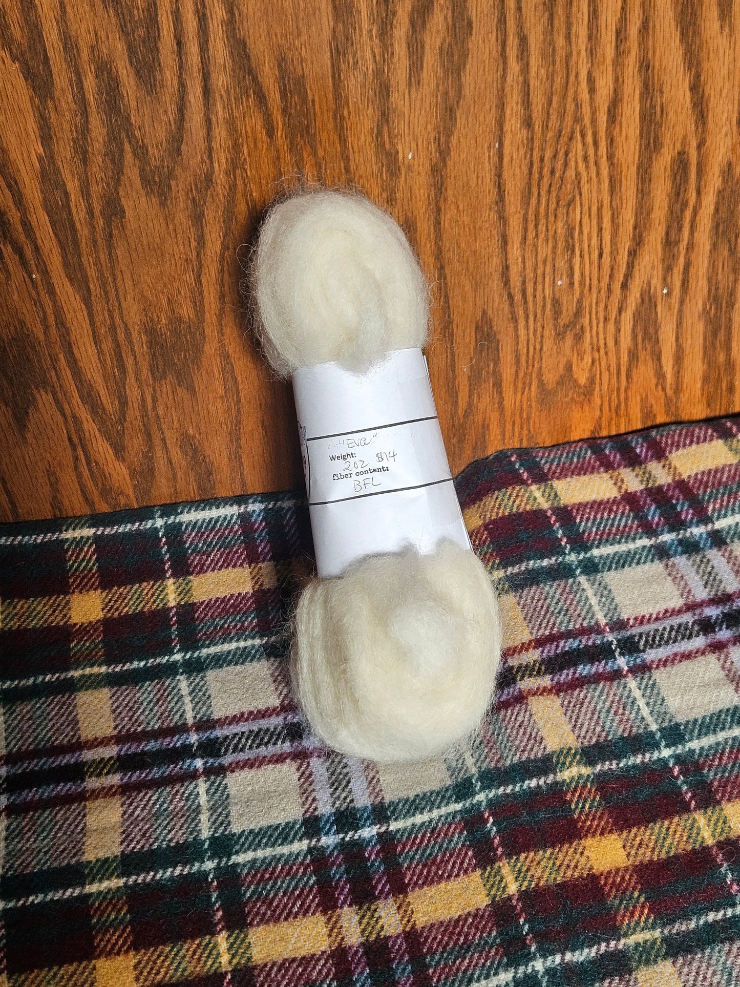 BFL Carded Wool Roving 2 oz Spinning - Felting - Weaving - Crafts