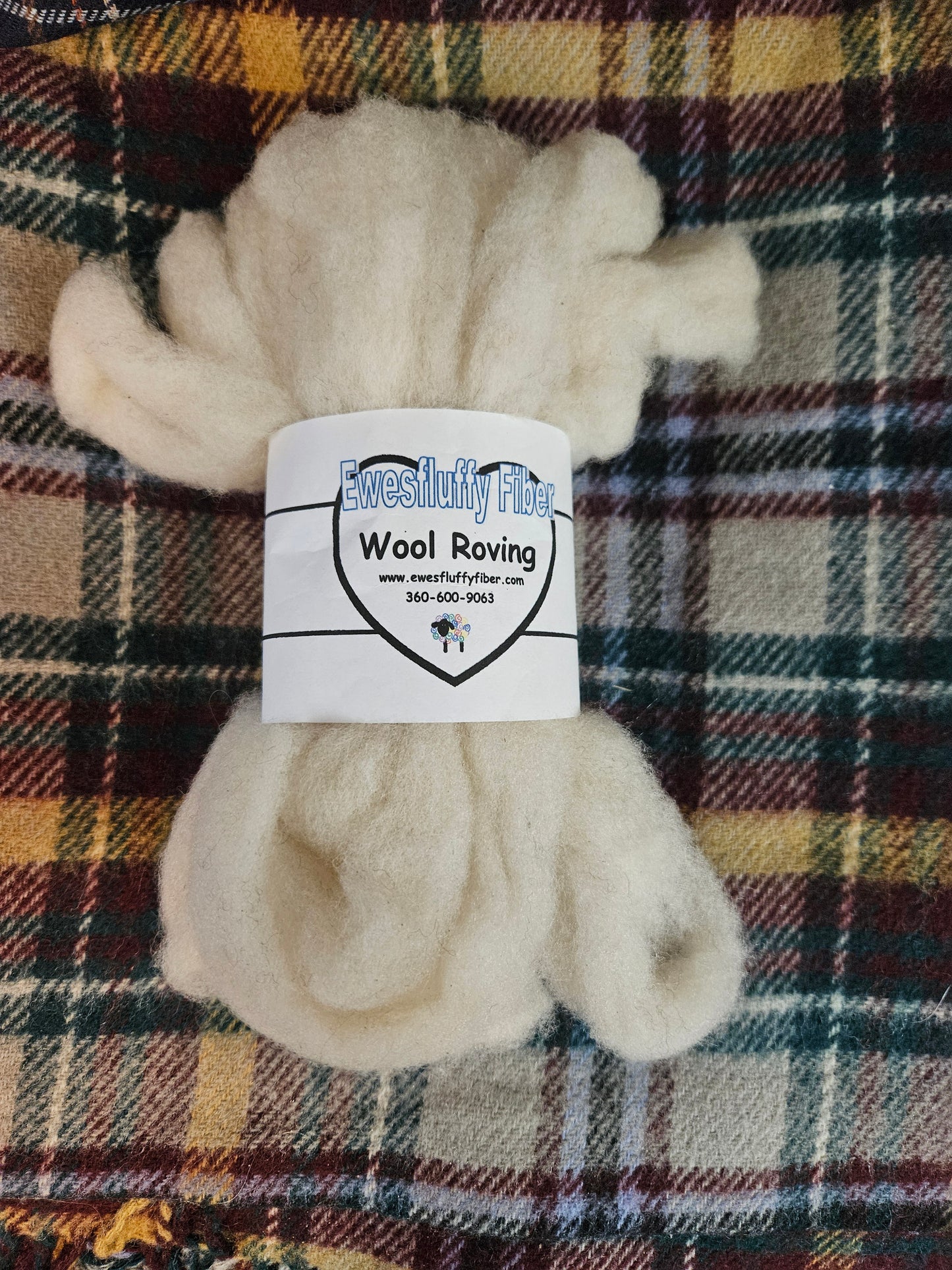 Hampshire Wool Roving 2 oz - Spinning - Crafts