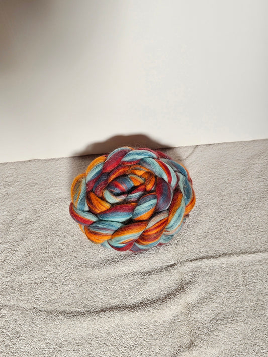 "ICE & FIRE" Merino Roving Combed Top 4 oz