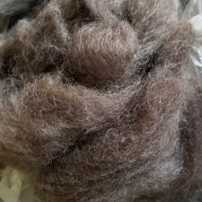 soft gray romney wool roving